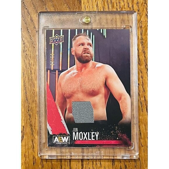 2021 AEW Upper Deck Jon Moxley Red Memorabilia /50 First  2021 AEW Upper Deck Jon Moxley Red Memorabilia /50 First Edition All Elite